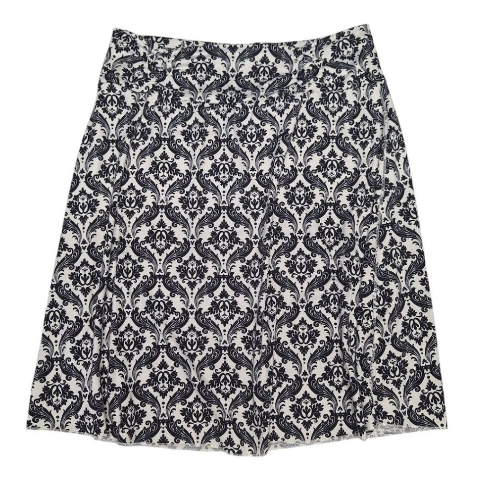 Tranquility Colorado Clothing Skirt Black White Womens Large Pull On‎ Soft